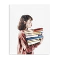 thumbnail image 1 of Stupell Industries Traditional The Book Bearer Girl Canvas Art, 16 x 20, by Svetlana Aleynikova, 1 of 8