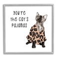 thumbnail image 1 of Stupell Industries The Cat's Pajamas Humor Graphic Art Gray Framed Art Print Wall Art, Design by Lil' Rue, 1 of 7