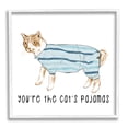 thumbnail image 1 of Stupell Industries The Cat's Pajamas Phrase Graphic Art White Framed Art Print Wall Art, Design by Lil' Rue, 1 of 7