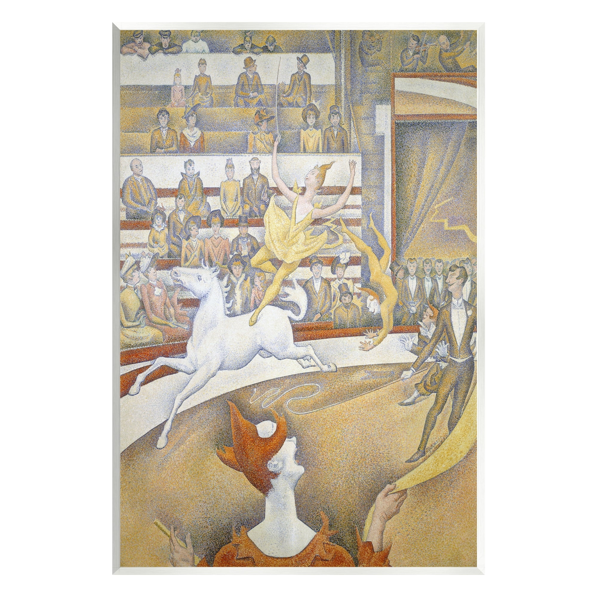 Stupell Industries The Circus Classic Painting George Seurat Performance Portrait Painting Unframed Art Print Wall Art, Design by one1000paintings
