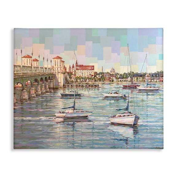 Stupell Industries The Colors Of Bayfront Canvas Wall Art design by Linda Sperruzzi, 24 x 30
