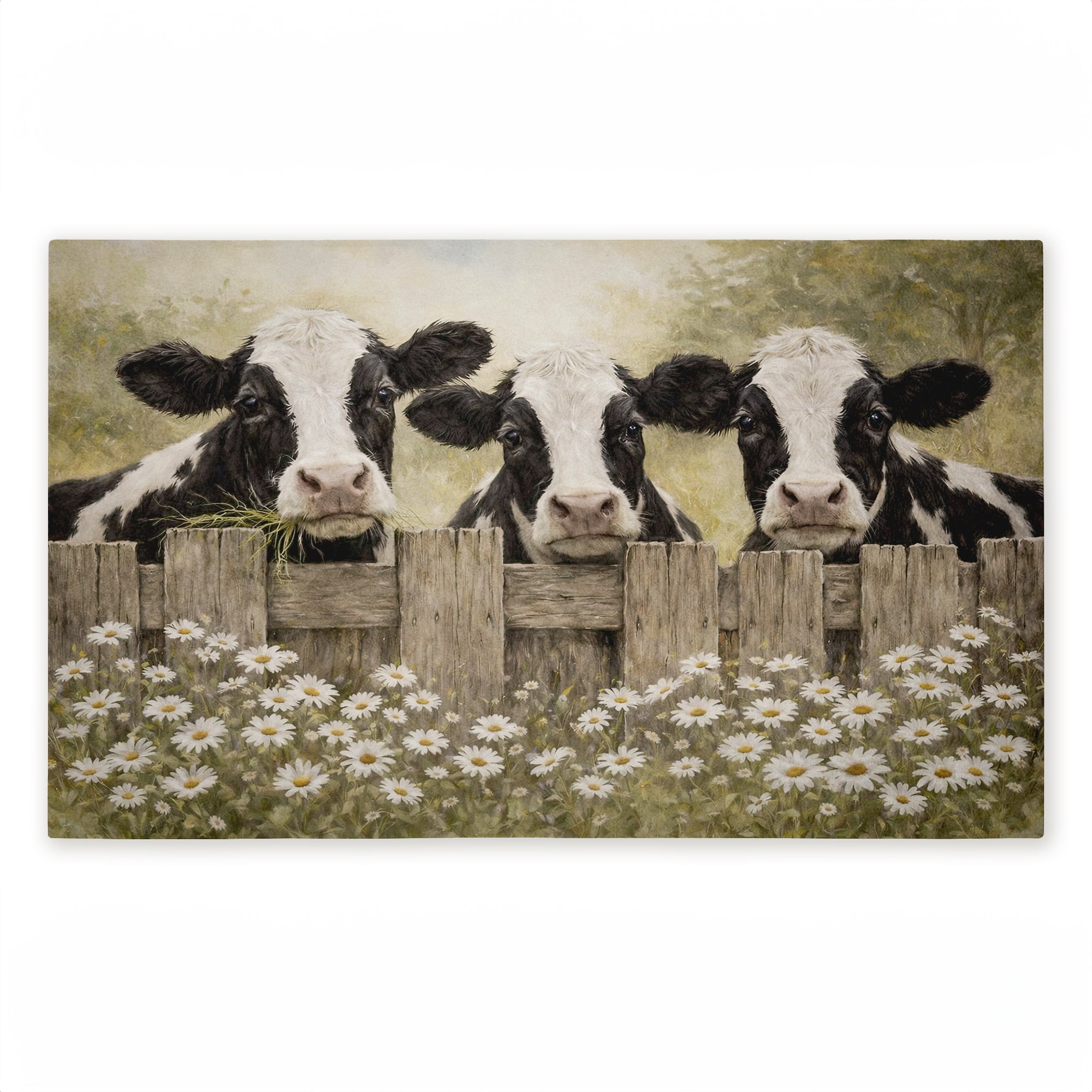Stupell Industries The Dairy Girls with Florals Printed Outdoor Door Floor Mat, design by Tina LeCour