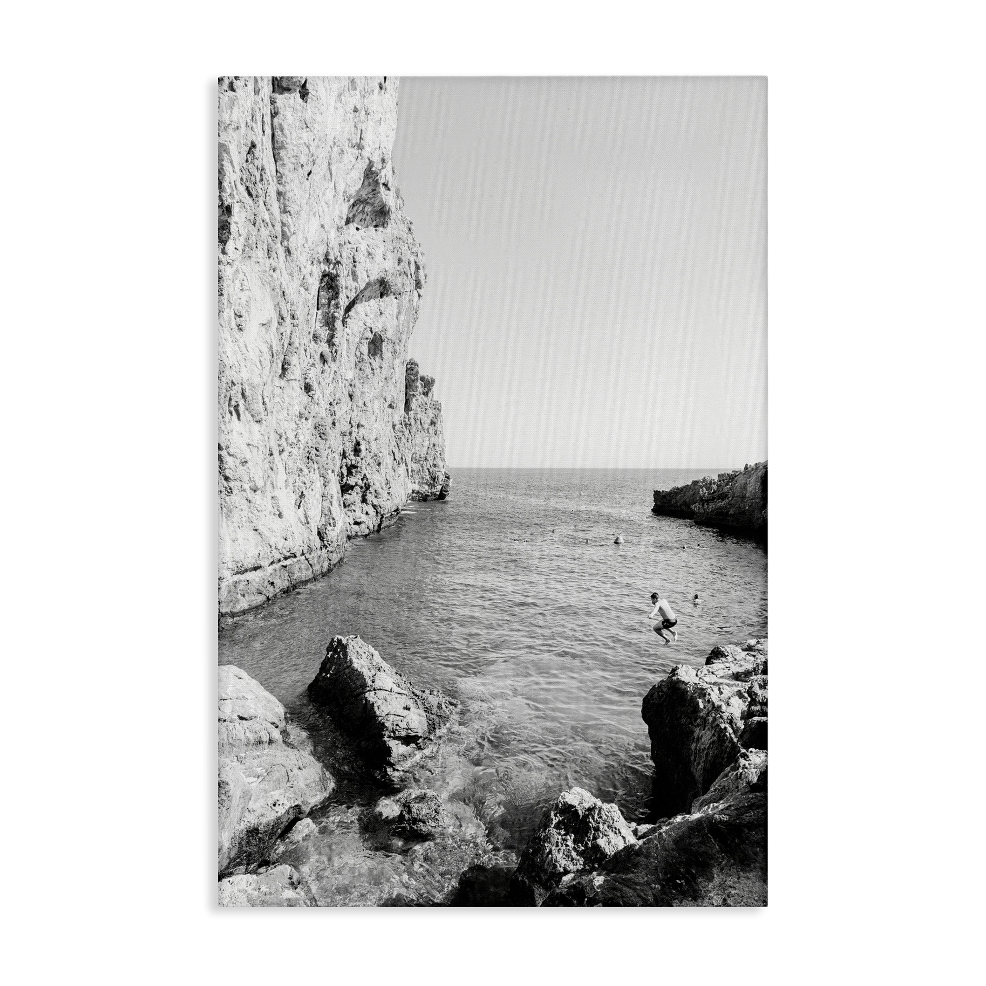 Stupell Industries The Dive Cove Coastal Photography Gallery Wrapped Canvas Art Print Wall Art, 24 x 36