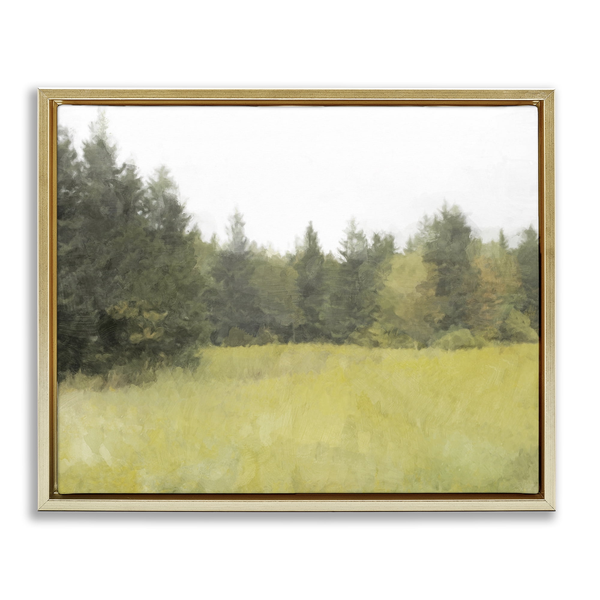 Stupell Industries The Forest's Vast Clearing Gold Framed Floater Canvas Wall Art, design by Kim Curinga