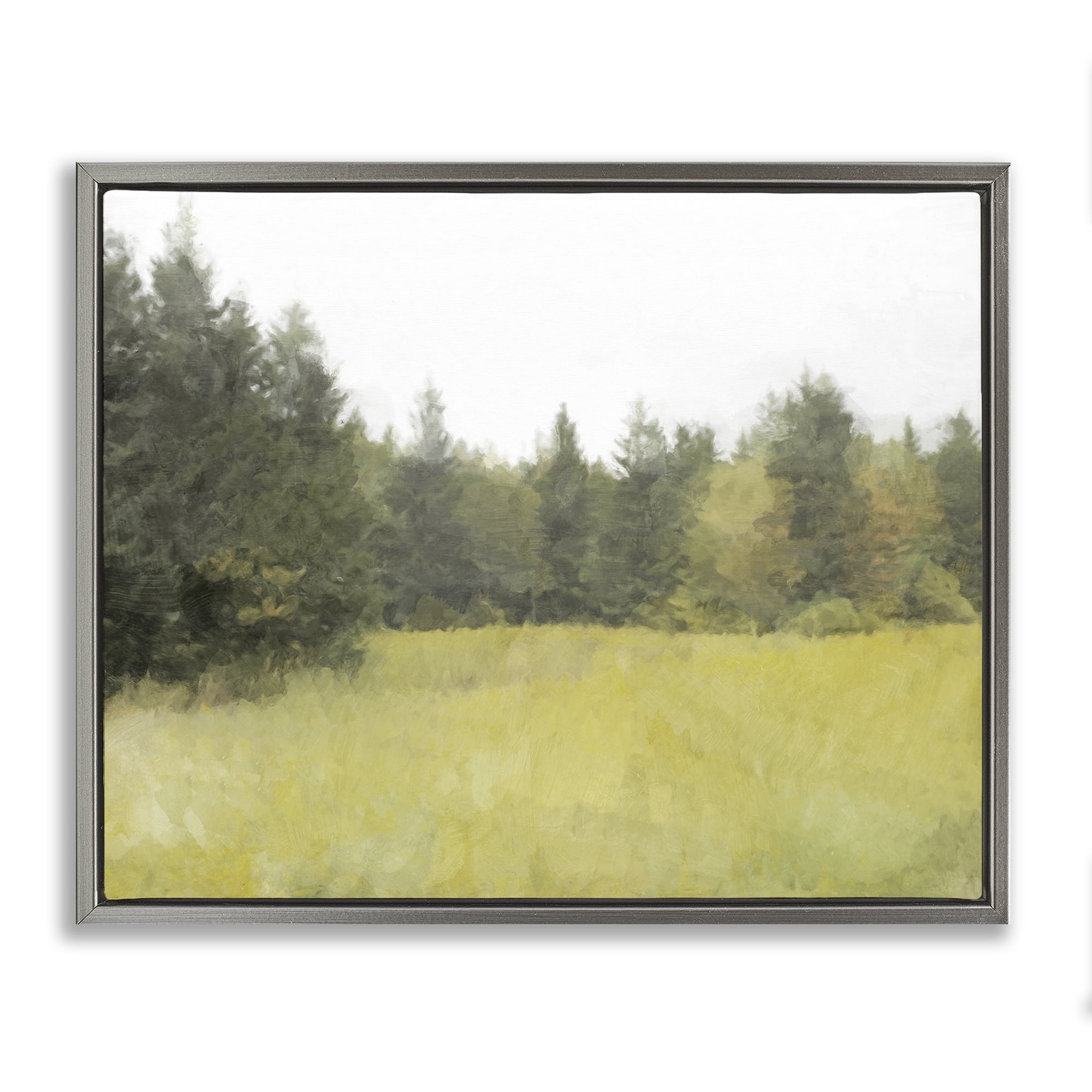 Stupell Industries The Forest's Vast Clearing Gray Framed Floater Canvas Wall Art, design by Kim Curinga