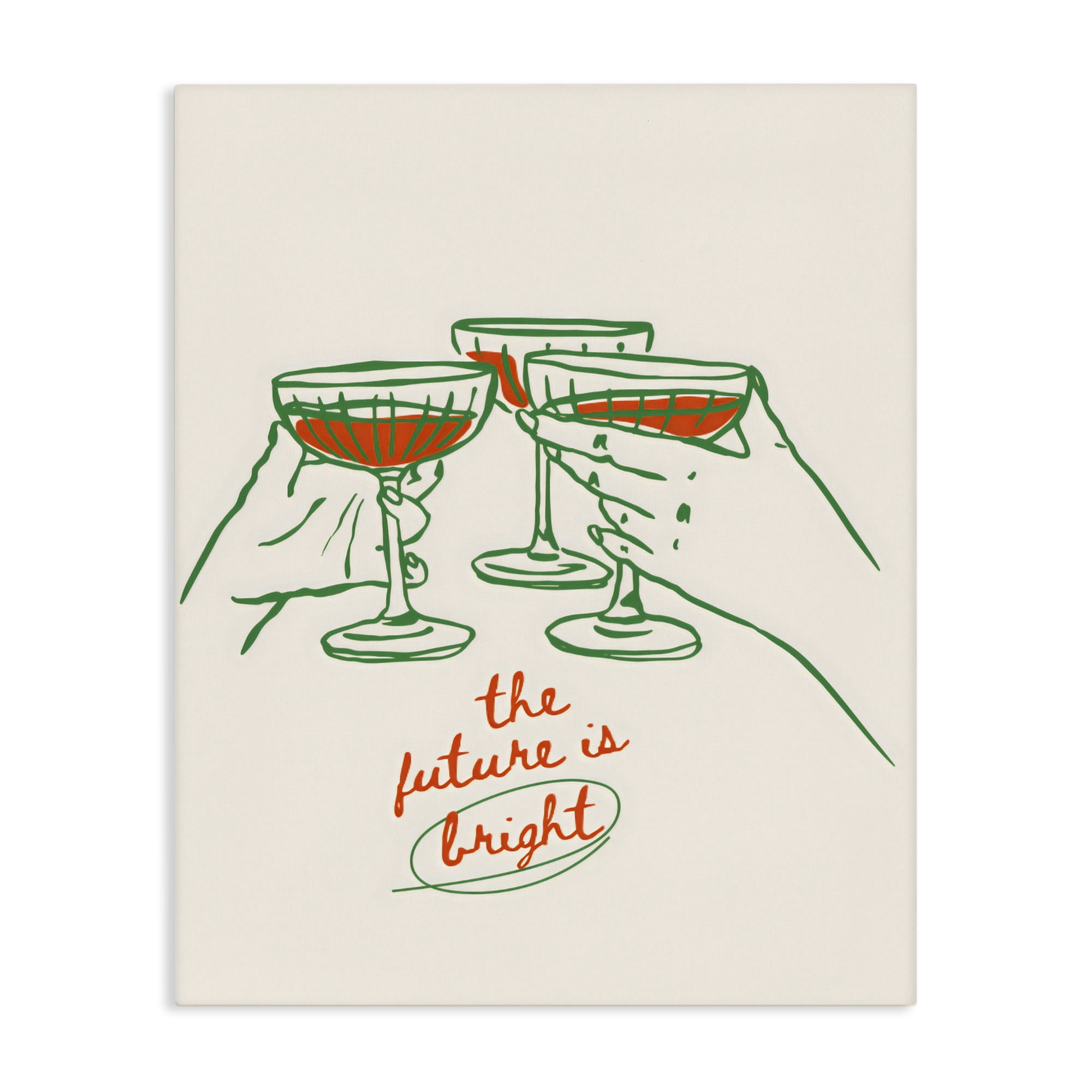 Stupell Industries The Future Is Bright Toast Canvas Wall Art, design by The Prints Vibe