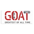 thumbnail image 1 of Stupell Industries Contemporary The GOAT Gamer Canvas Art, 24 x 10, by Yass Naffas Designs, 1 of 8