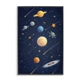 thumbnail image 1 of Stupell Industries Contemporary The Galaxy Composition Black Framed Giclee Art, 16 x 24, by Creative Studio, 1 of 8