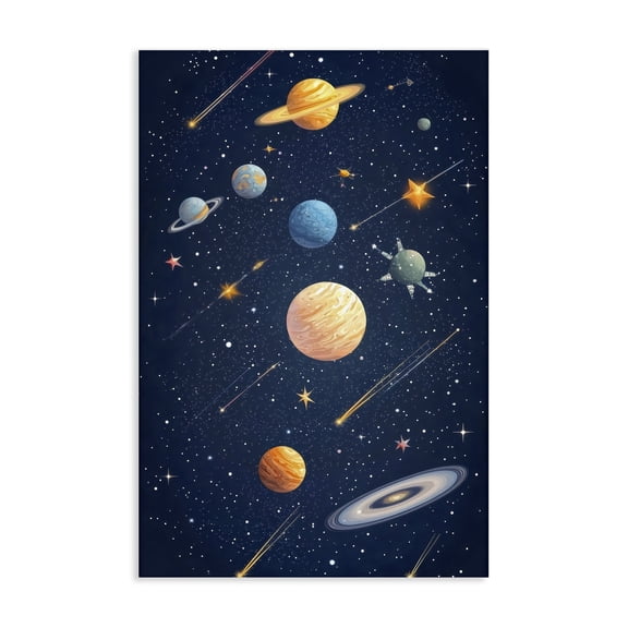Stupell Industries The Galaxy Composition Canvas Wall Art, design by Creative Studio