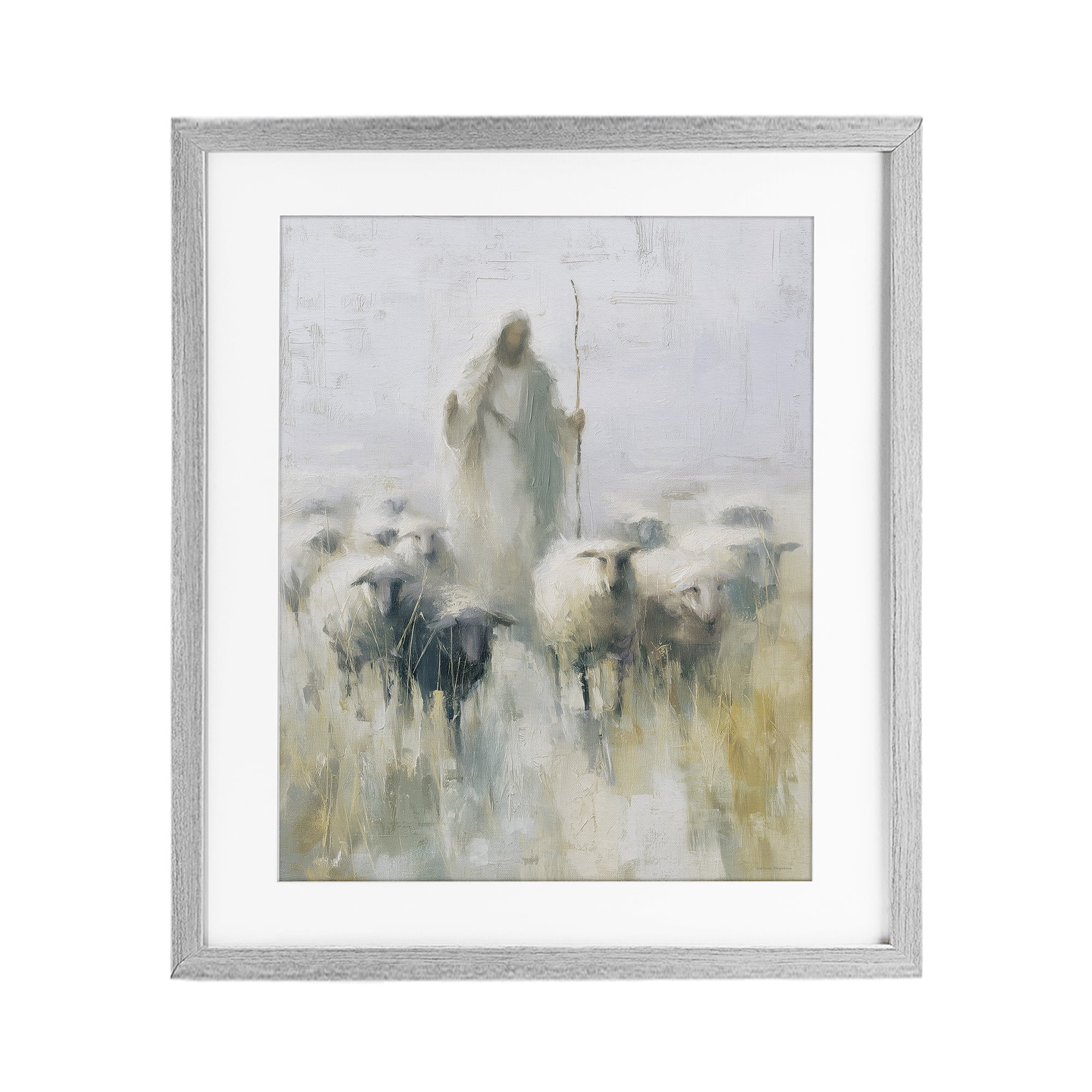 Stupell Industries The Gentle Guide Shepherd Gray Framed Print Under Glass, design by Svetlana Aleynikova