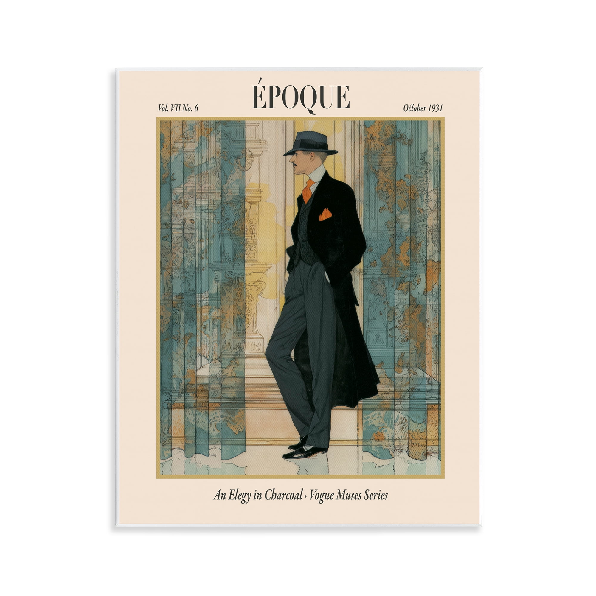 Stupell Industries The Gentleman Magazine Wall Plaque Art, design by A Barefoot Stylist