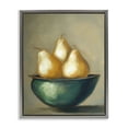 thumbnail image 1 of Stupell Industries The Golden Pears Bowl Gray Framed Floater Canvas Wall Art design by Ramona Murdock, 21 x 17, 1 of 9
