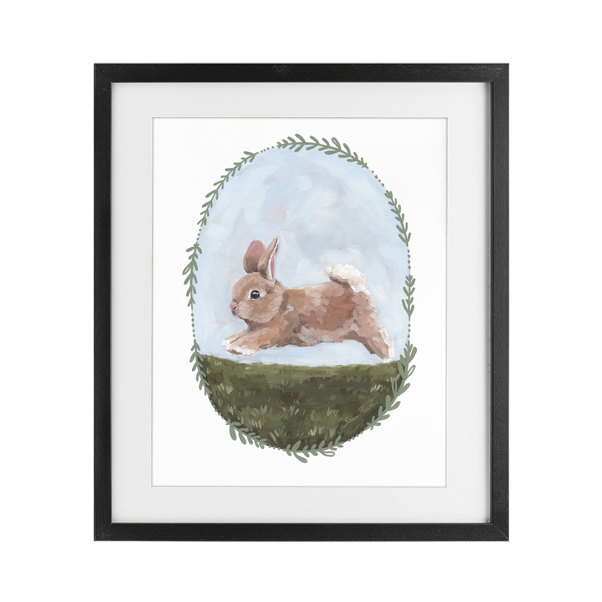 Stupell Industries The Goodness of Spring Black Framed Print Under Glass, design by Sara Baker