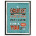 thumbnail image 1 of Stupell Industries The Greatest Pleasure Inspirational Vintage Comic Book Blue Design Framed Wall Art by Ester Kay, 1 of 5