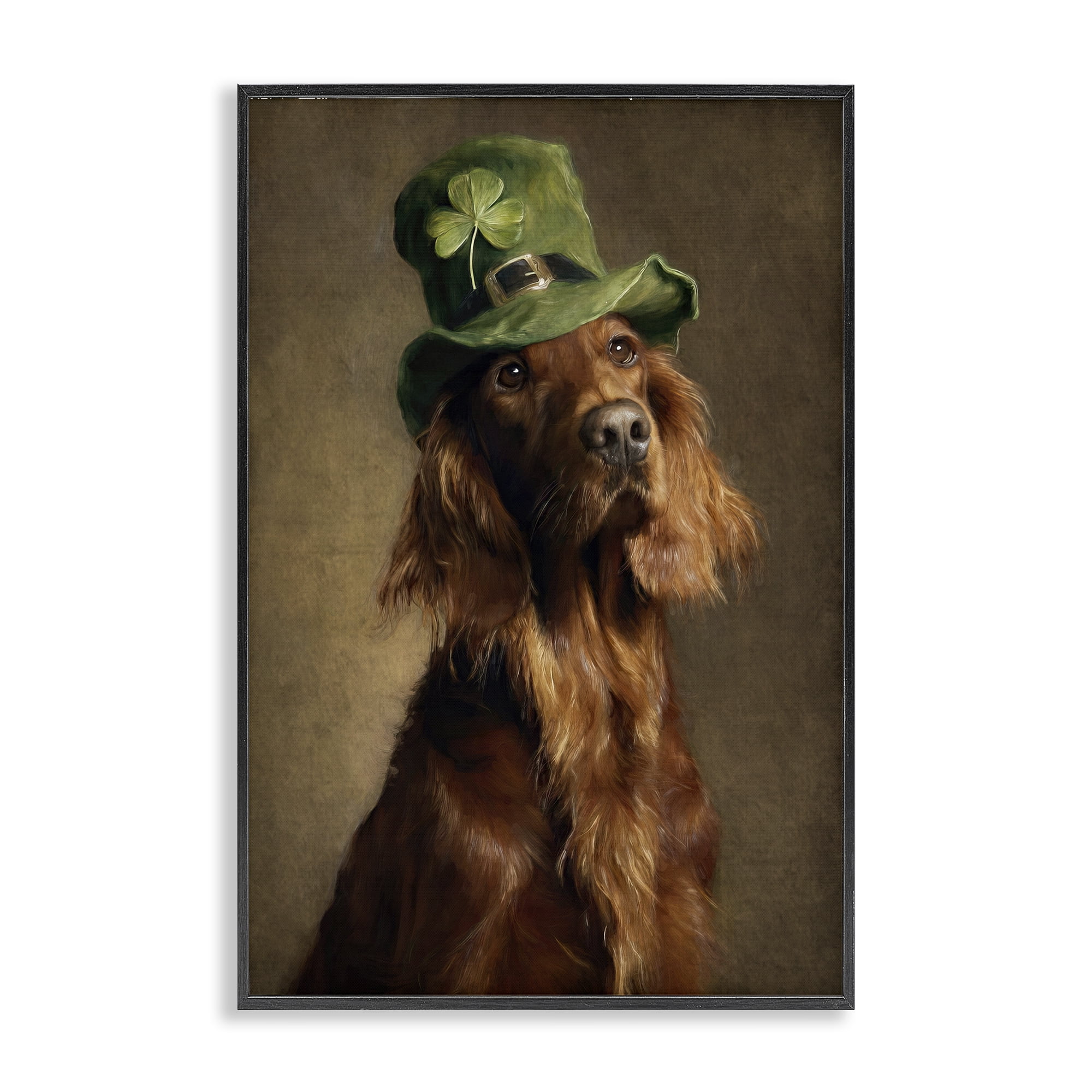Stupell Industries The Irish Setter Portrait Black Framed Giclee Art, design by Tina LeCour
