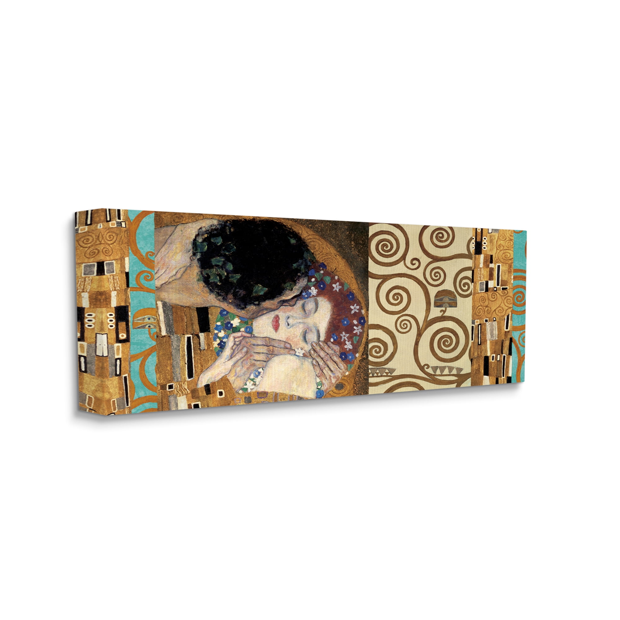 Stupell Industries The Kiss Traditional Klimt Panel Painting Detail Canvas Wall Art by Gustav Klimt