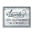 thumbnail image 1 of Stupell Industries The Laundry Co Sign Wash Fold Press Icons, 24 x 30, Designed by Jennifer Ellory, 1 of 7