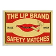 thumbnail image 1 of Stupell Industries The Lip Brand Safety Matches Sign Cigarette, 13 x 19, Designed by Mark Rogan, 1 of 6