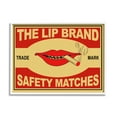 thumbnail image 1 of Stupell Industries The Lip Brand Safety Matches Sign Cigarette, 16 x 20, Designed by Mark Rogan, 1 of 7