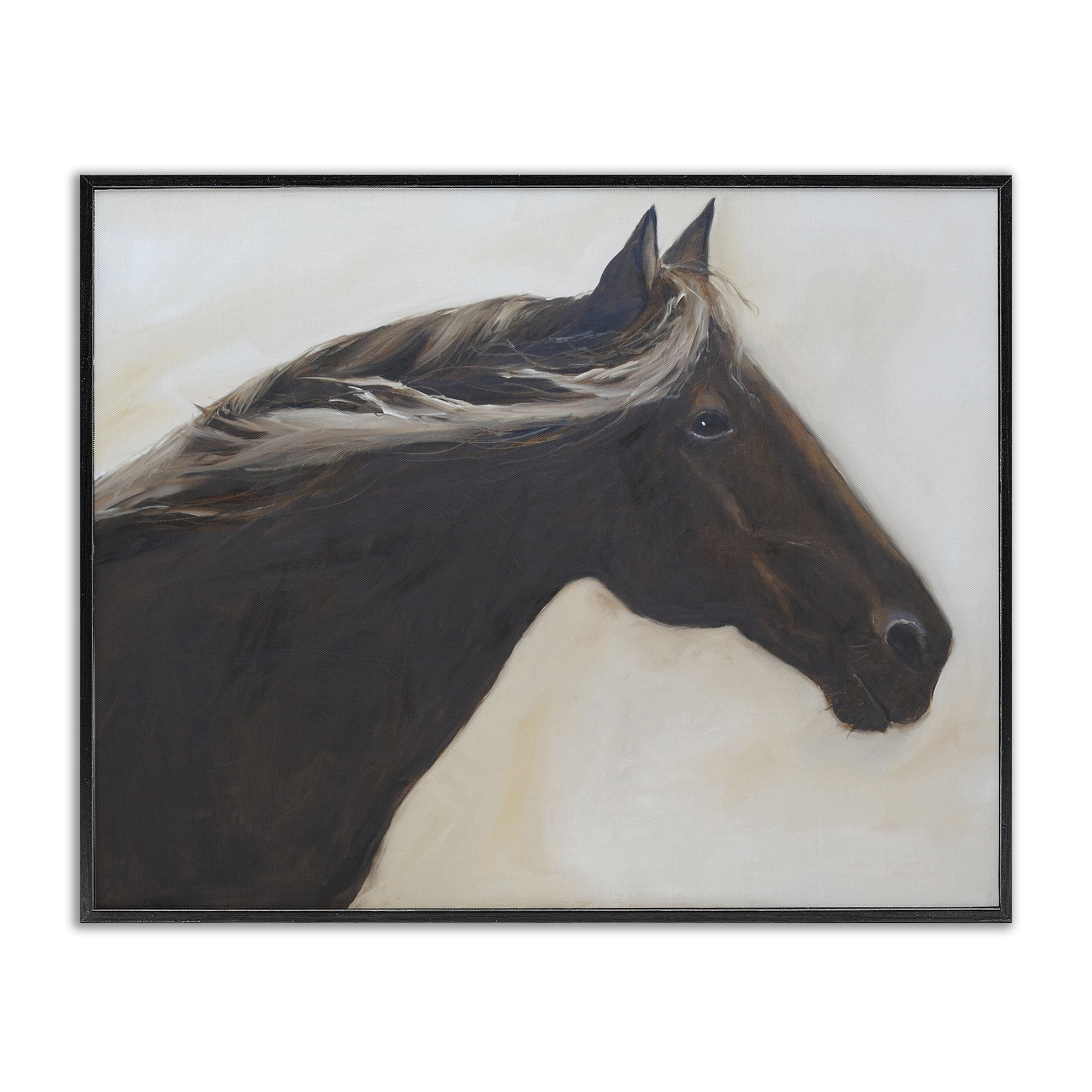 Stupell Industries The Mare In Profile Black Framed Giclee Art, design by Jadei Graphics