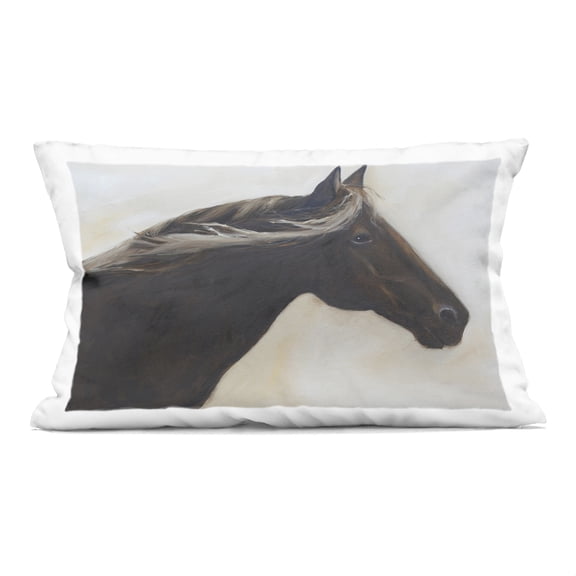 Stupell Industries The Mare In Profile Decorative Printed Throw Pillow, design by Jadei Graphics, 14 x 7 x 20
