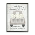thumbnail image 1 of Stupell Industries The Olde Farmer Market Vintage White Floral Truck, 24 x 30, Design by Lettered and Lined, 1 of 5