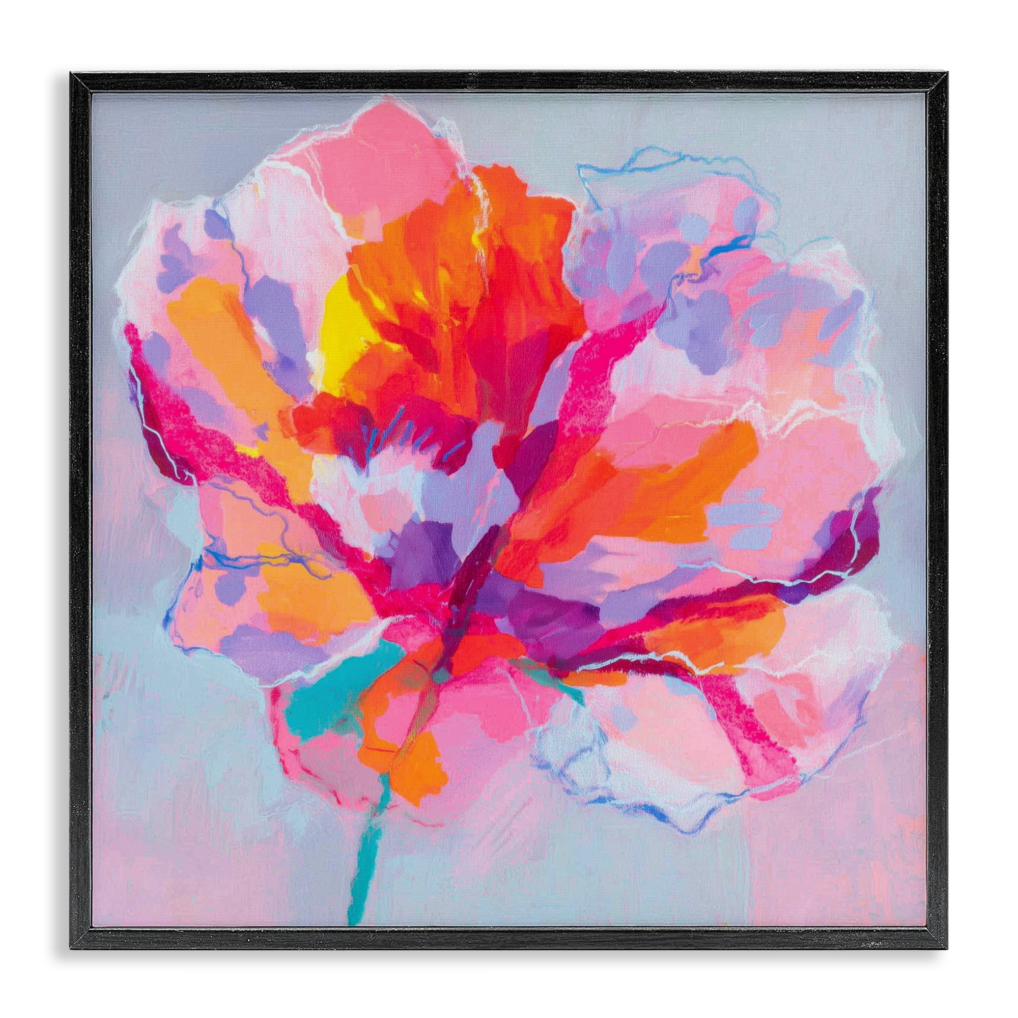 Stupell Industries The Open Petal Expression Black Framed Giclee Art, design by Chromatic Storm Studio