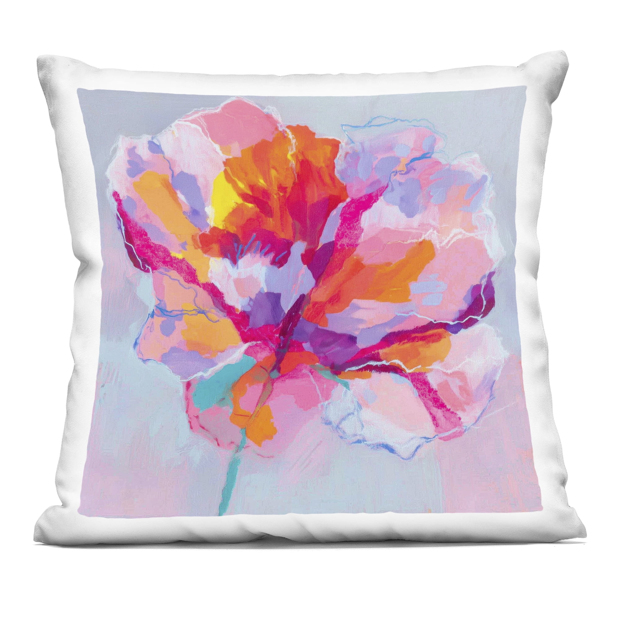 Stupell Industries The Open Petal Expression Decorative Printed Throw Pillow, design by Chromatic Storm Studio, 18 x 7 x 18