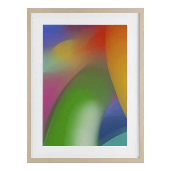 Stupell Industries The Painter's Dawn Spectrum Birch Framed Print Under Glass design by Atelier Posters, 20 x 14