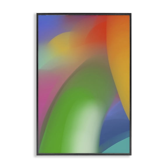 Stupell Industries The Painter's Dawn Spectrum Black Framed Giclee Art design by Atelier Posters, 30 x 20