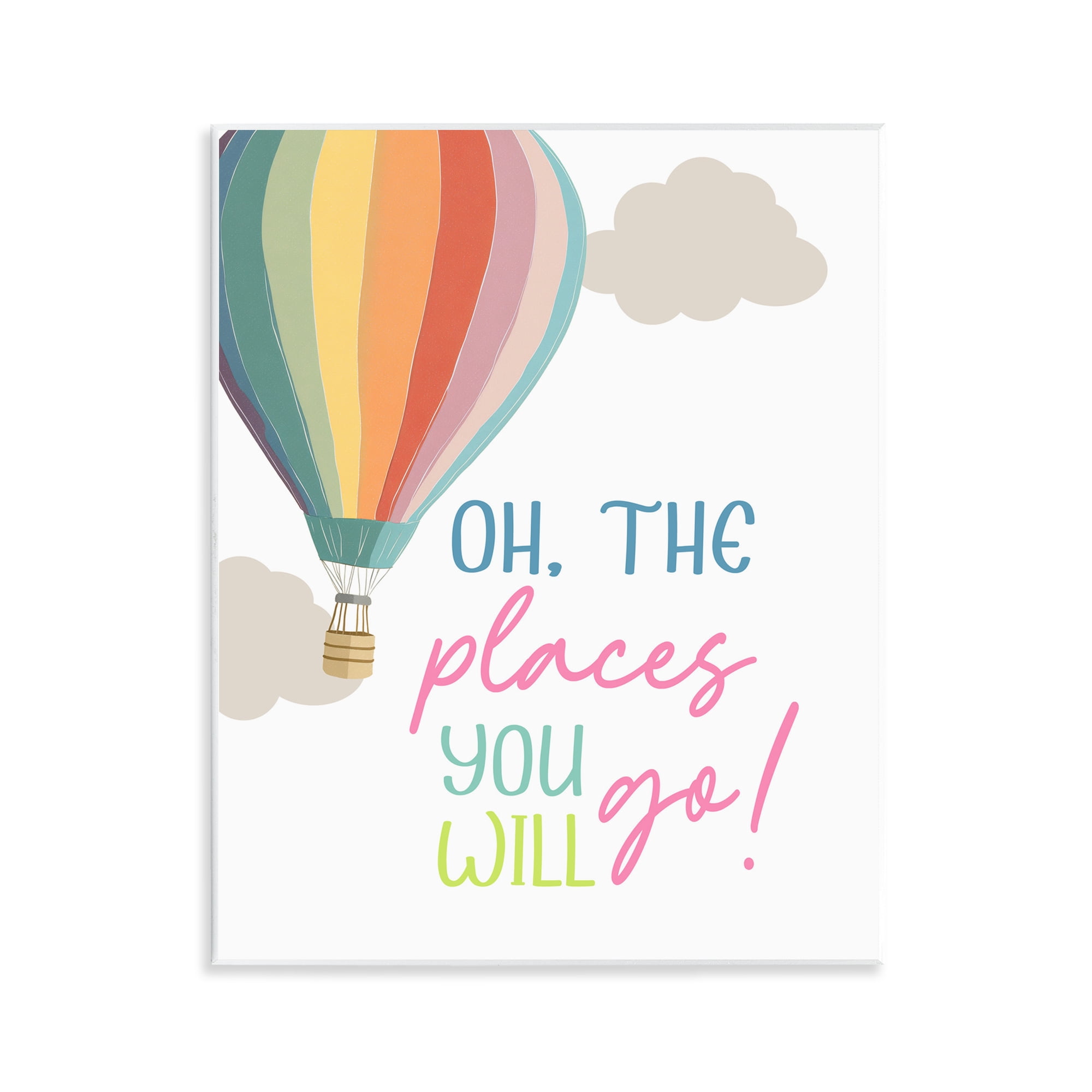 Stupell Industries The Places You Will Go Wall Plaque Art, design by Christine Simpson Art