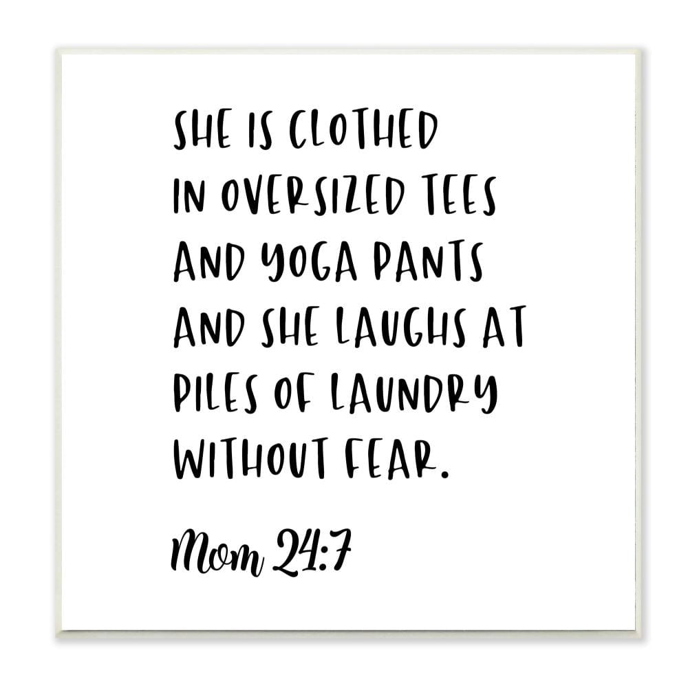 Stupell Industries The Psalm of Mom Phrase Faith Inspired Humor Designed by Anna Quach