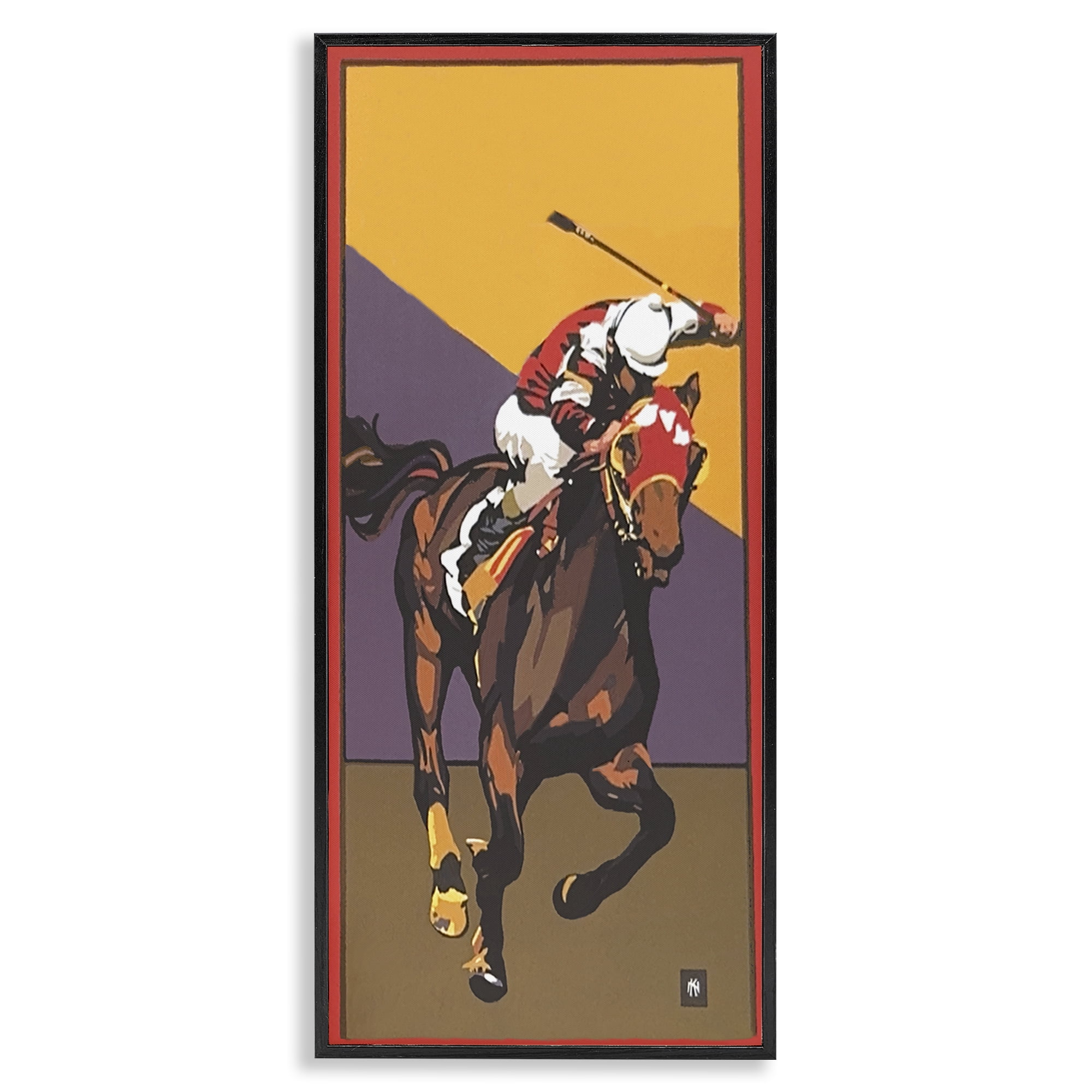 Stupell Industries The Race Final Stretch Black Framed Giclee Art, design by Jadei Graphics