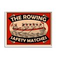 thumbnail image 1 of Stupell Industries The Rowing Team Safety Matches Vintage Nautical Sport, 24 x 30, Designed by Mark Rogan, 1 of 7