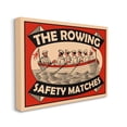 thumbnail image 1 of Stupell Industries The Rowing Team Safety Matches Vintage Nautical Sport, 30 x 40, Designed by Mark Rogan, 1 of 6