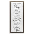 thumbnail image 1 of Stupell Industries Traditional The Same God Quote Brown Floating Frame Canvas Art, 11 x 25, by Lux + Me Designs, 1 of 8