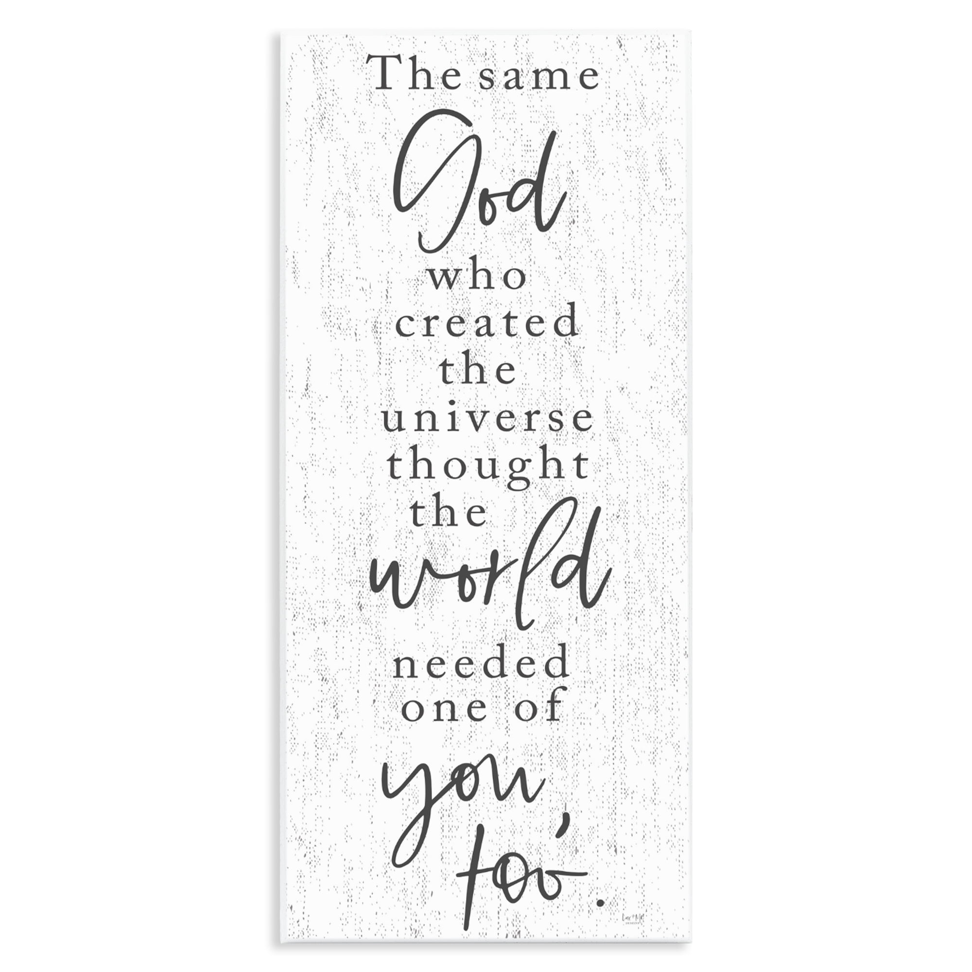 Stupell Industries The Same God Quote Wall Plaque Art, design by Lux + Me Designs