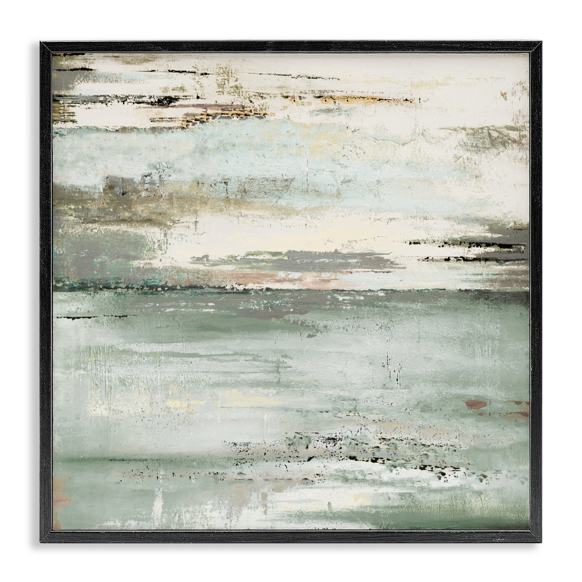 Stupell Industries The Seafoam Ones Abstract Black Framed Giclee Art, design by Patricia Pinto