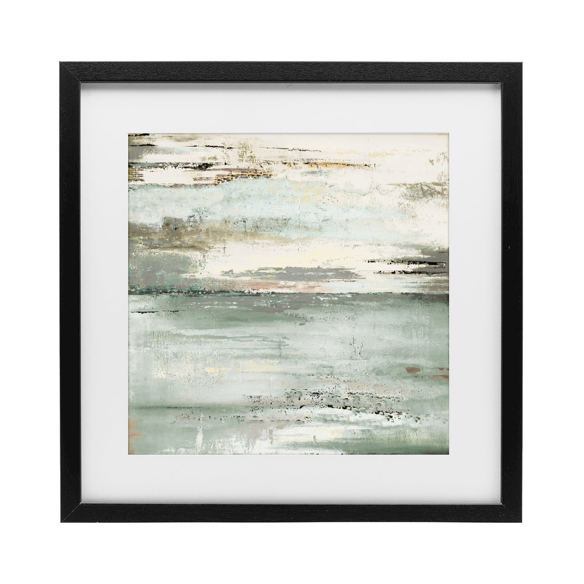 Stupell Industries The Seafoam Ones Abstract Black Framed Print Under Glass, design by Patricia Pinto