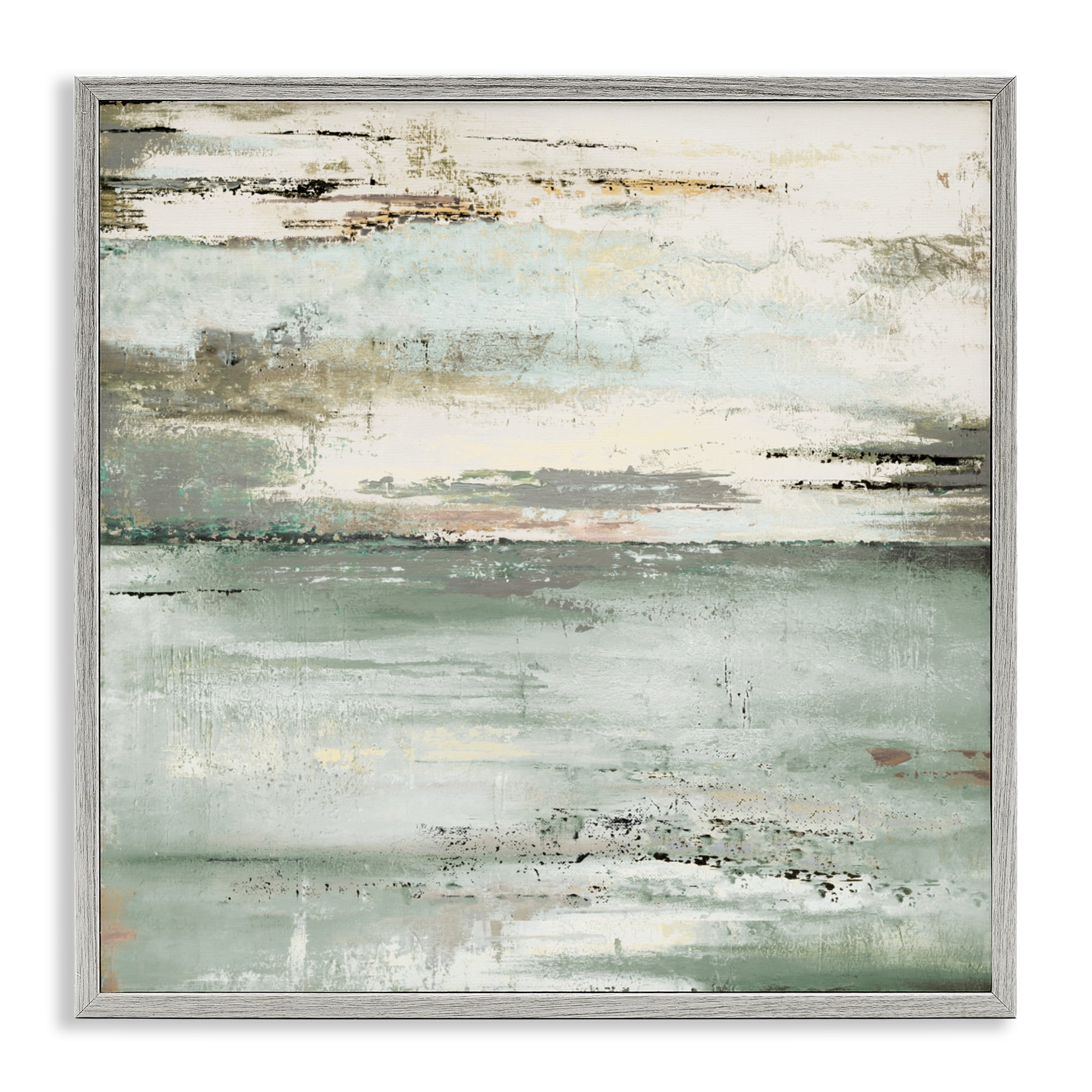 Stupell Industries The Seafoam Ones Abstract Gray Framed Giclee Art, design by Patricia Pinto