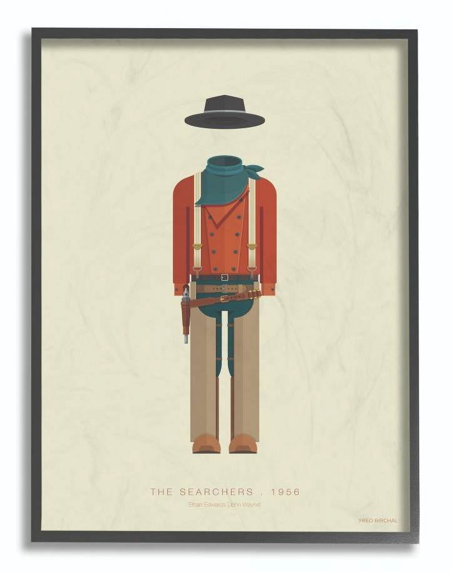 Stupell Industries The Searchers Famous People Characters Fashion Design Framed Wall Art by Fred Birchal