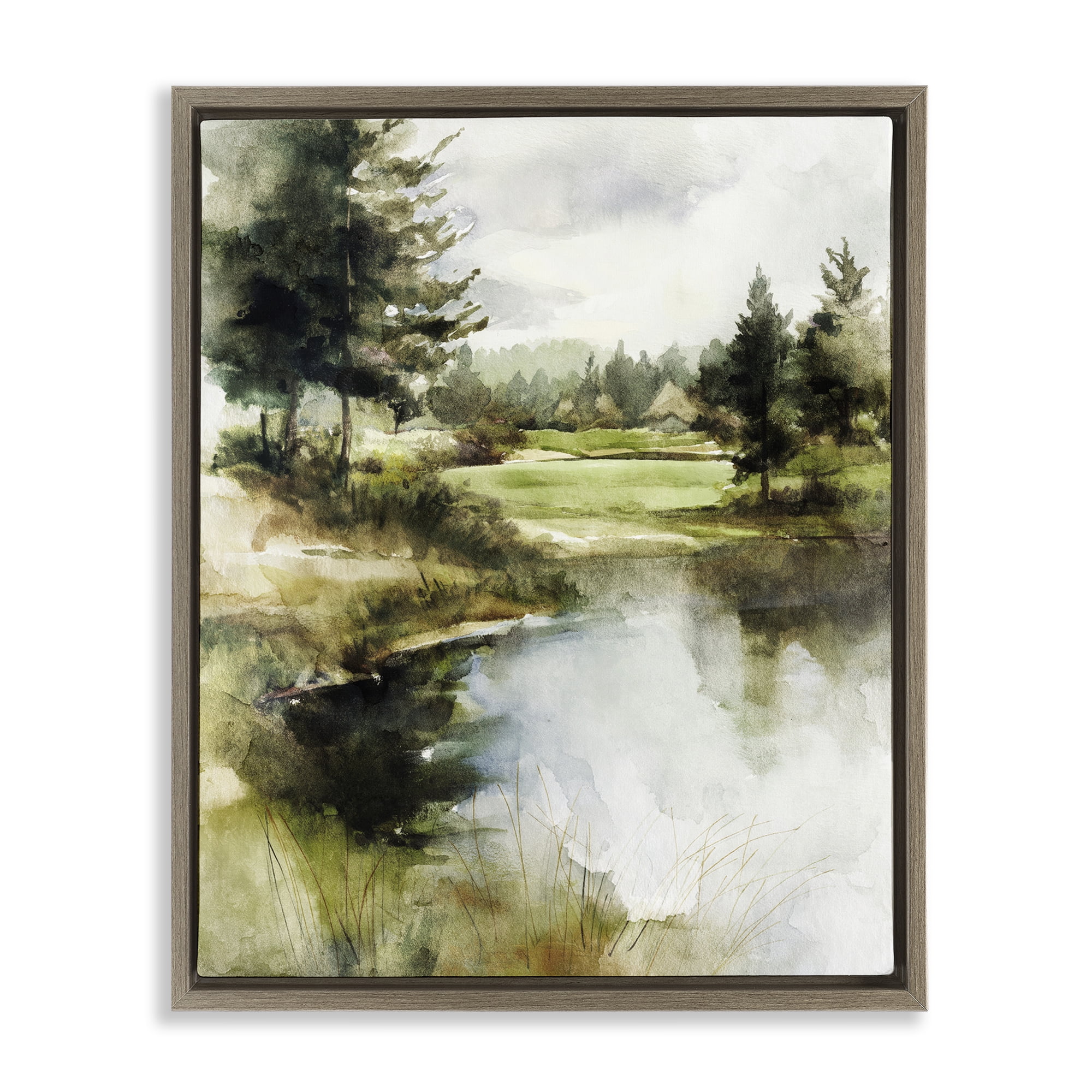 Stupell Industries The Secret Grove Brown Framed Floater Canvas Wall Art, design by Svetlana Aleynikova