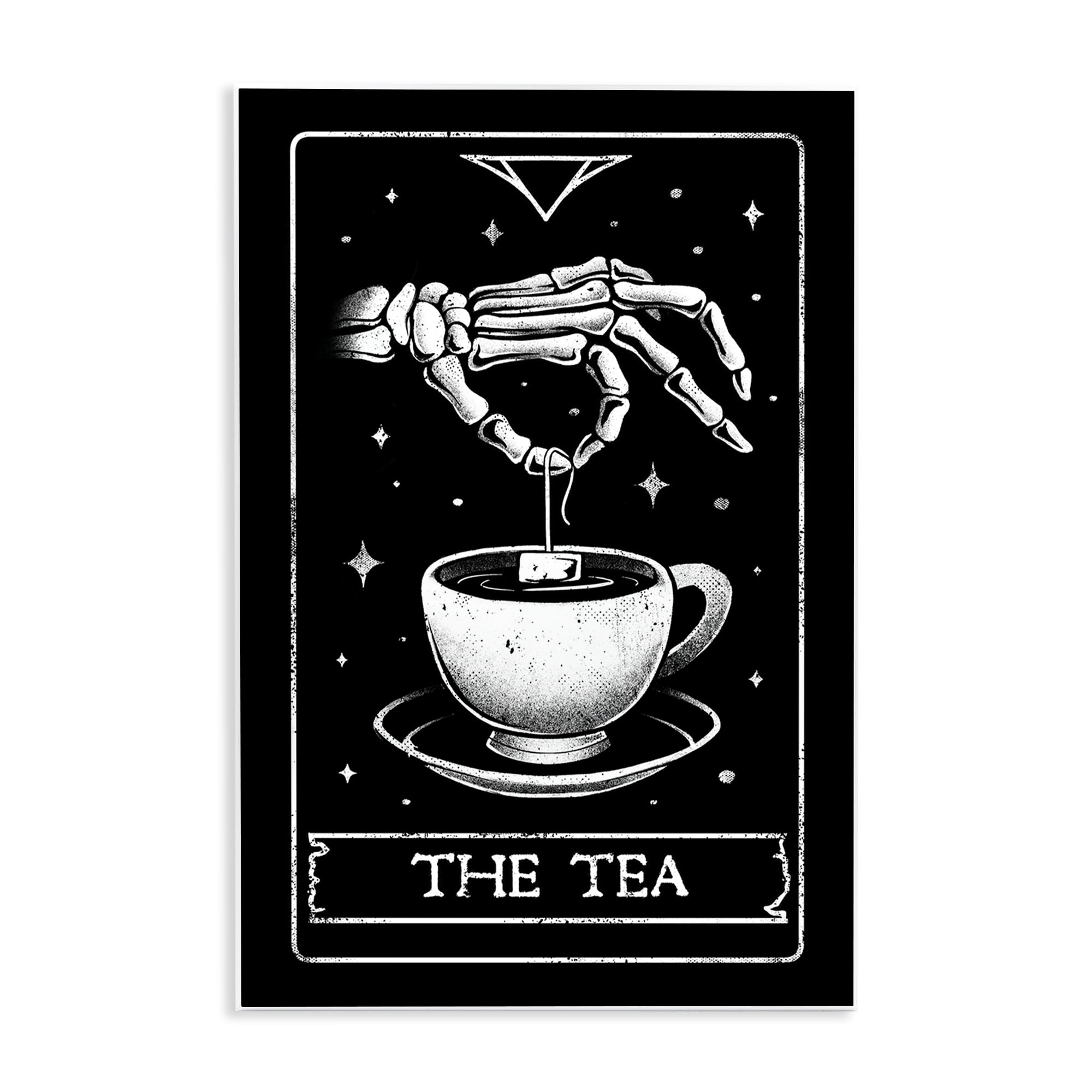 Stupell Industries The Tea Skeleton Tarot Wall Plaque Art, design by EduEly Designs