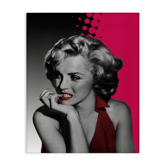 Stupell Industries The Thinker in Red People Painting Wrapped Canvas Canvas Art Print Wall Art, 16 x 20