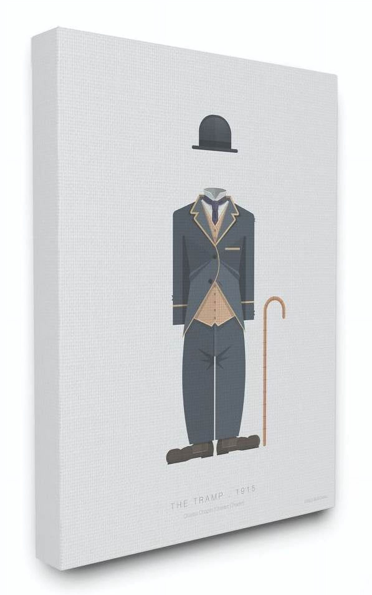 Stupell Industries The Tramp Famous People Characters Fashion Design Canvas Wall Art by Fred Birchal