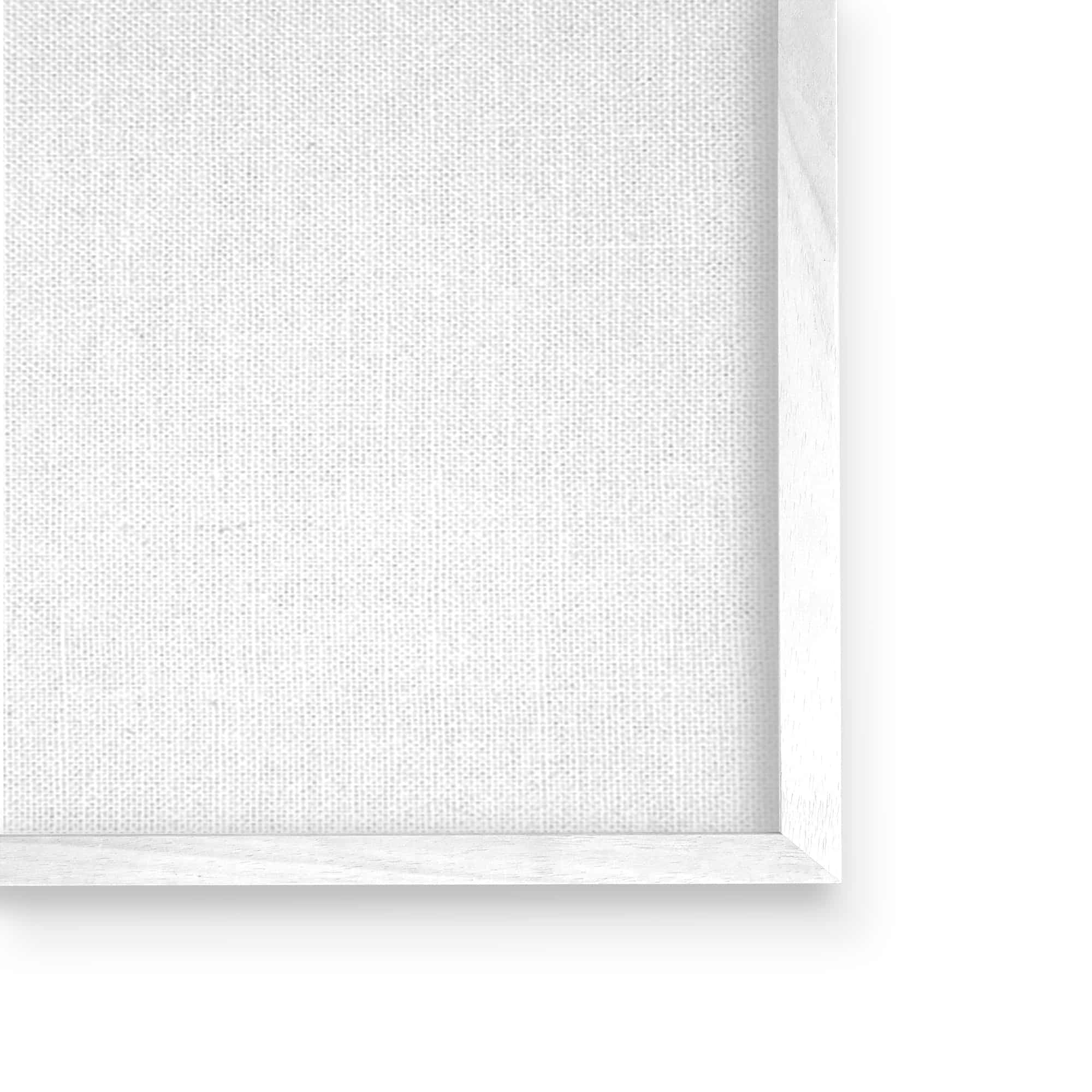 White Framed Classic Canvas Print, 14 x 11 Inches