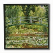 Stupell Industries The Water Lily Pond Monet Classic Painting Framed Wall Art by Claude Monet
