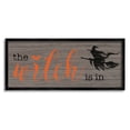 thumbnail image 1 of Stupell Industries The Witch Is In Halloween Sign Graphic Art Black Framed Art Print Wall Art, Design by CAD Designs, 1 of 7