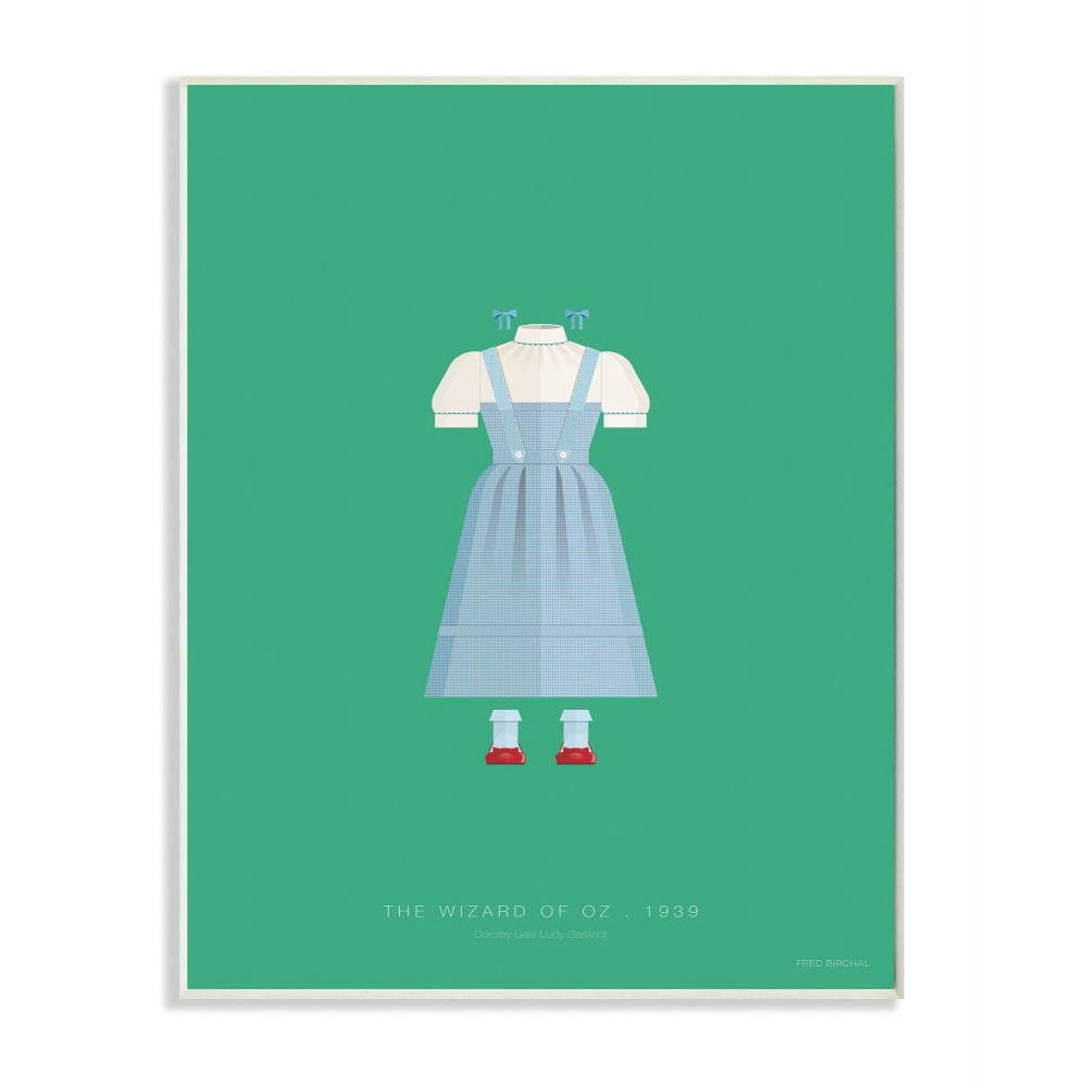 Stupell Industries The Wizard of Oz Famous People Characters Fashion Design Wall Plaque by Fred Birchal