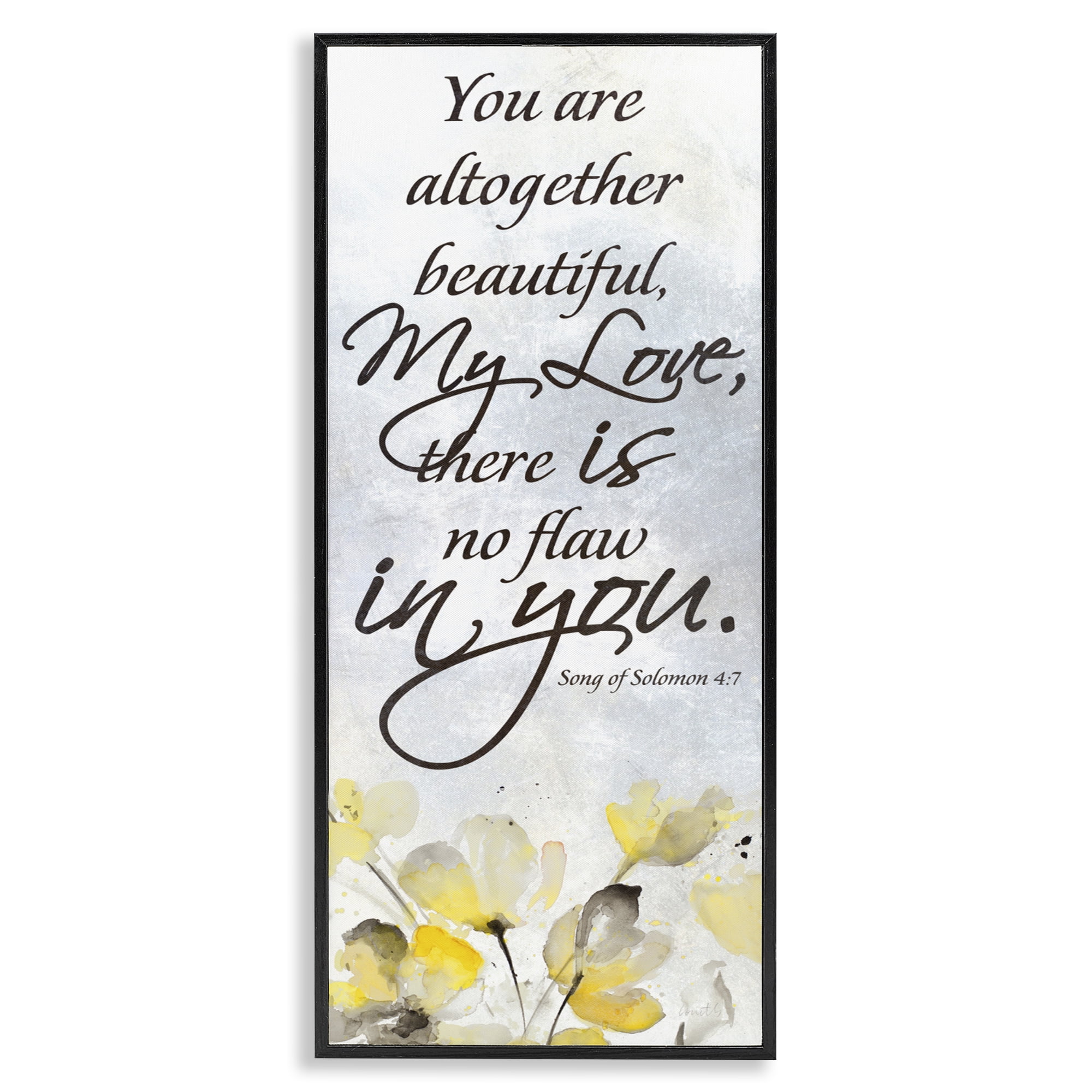 Stupell Industries There Is No Flaw In You Black Framed Giclee Art, design by Lanie Loreth